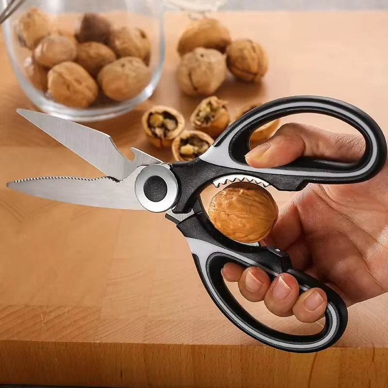 Premium Stainless Steel Kitchen Scissors Heavy Duty Strong Blade for Cutting Fish Meat Chicken Bones Pizza Dishwasher Safe