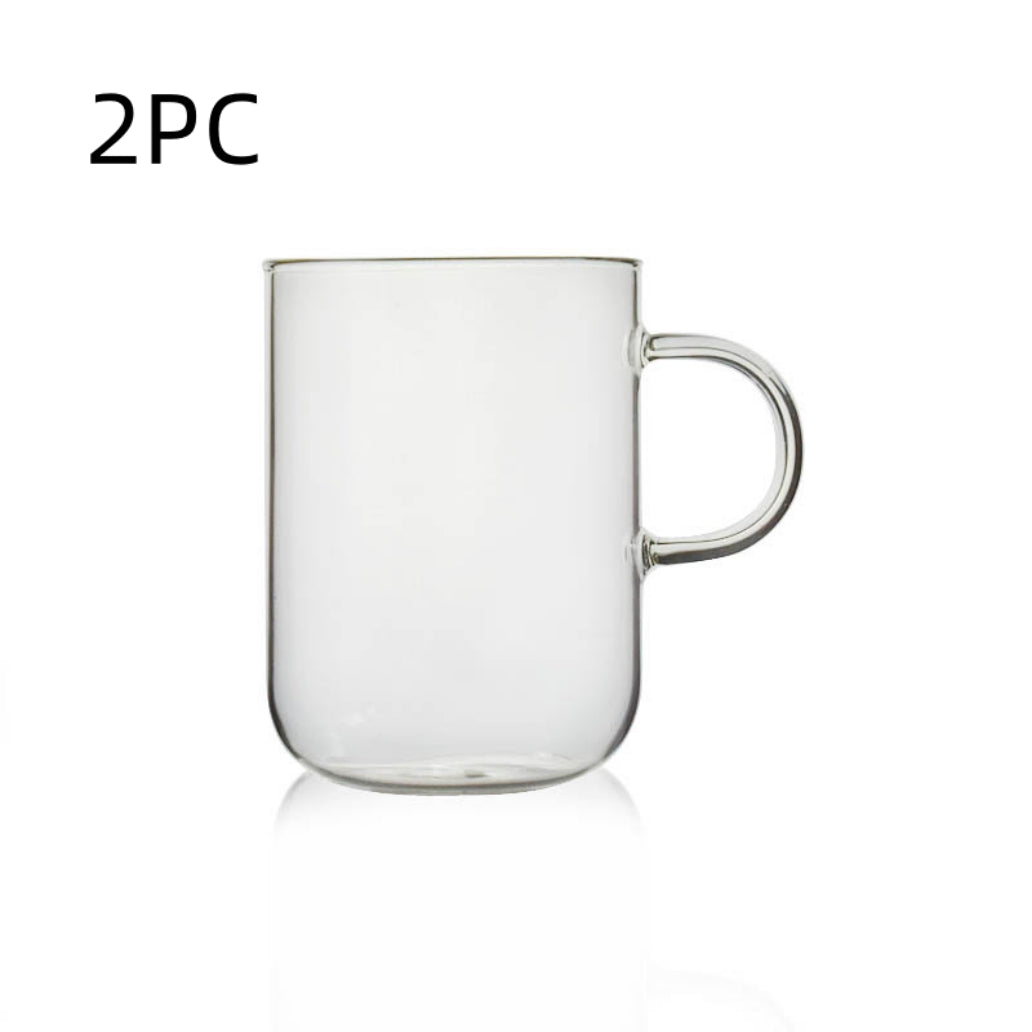 Glass Water Cup Flower Tea Cup Coffee Cup