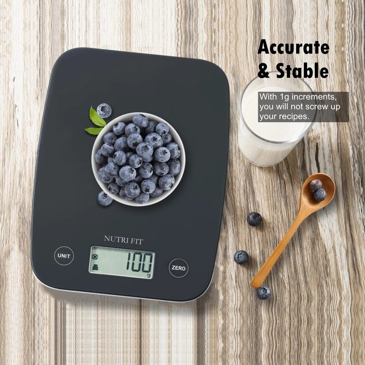 Professional Digital Kitchen Scale, 11 lb Capacity, Precision Measurement in Grams and Ounces (0.1 oz / 1 g)