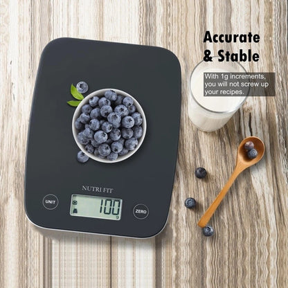 Professional Digital Kitchen Scale, 11 lb Capacity, Precision Measurement in Grams and Ounces (0.1 oz / 1 g)