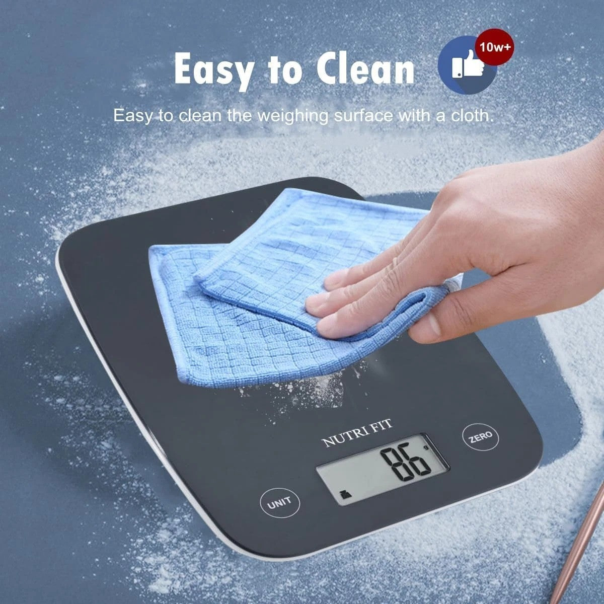Professional Digital Kitchen Scale, 11 lb Capacity, Precision Measurement in Grams and Ounces (0.1 oz / 1 g)