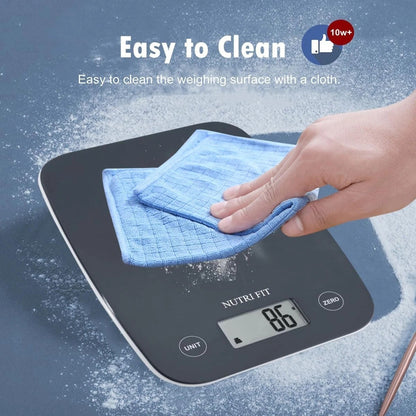 Professional Digital Kitchen Scale, 11 lb Capacity, Precision Measurement in Grams and Ounces (0.1 oz / 1 g)