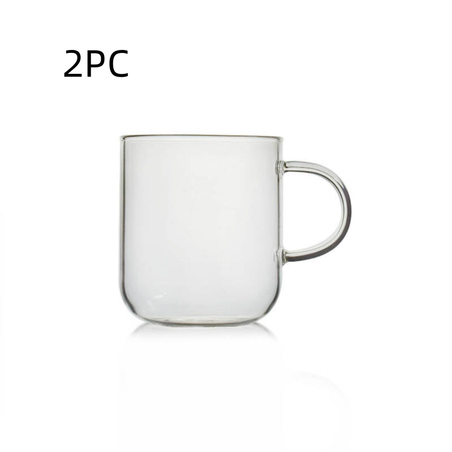 Glass Water Cup Flower Tea Cup Coffee Cup