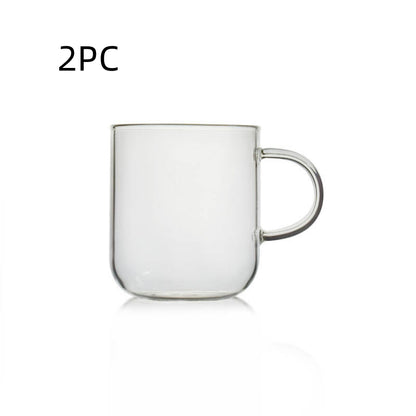 Glass Water Cup Flower Tea Cup Coffee Cup