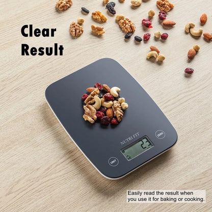 Professional Digital Kitchen Scale, 11 lb Capacity, Precision Measurement in Grams and Ounces (0.1 oz / 1 g)