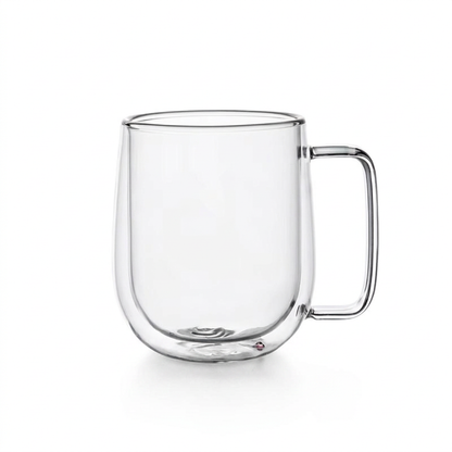 150-350Ml Heat Resistant High Borosilicate Glass Mug Double Wall Glass Coffee Cup with Handle Milk Water Cup Clear Cups Gift