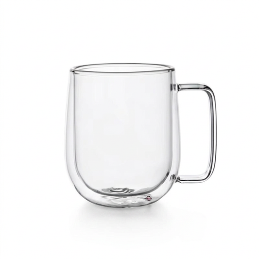 150-350Ml Heat Resistant High Borosilicate Glass Mug Double Wall Glass Coffee Cup with Handle Milk Water Cup Clear Cups Gift